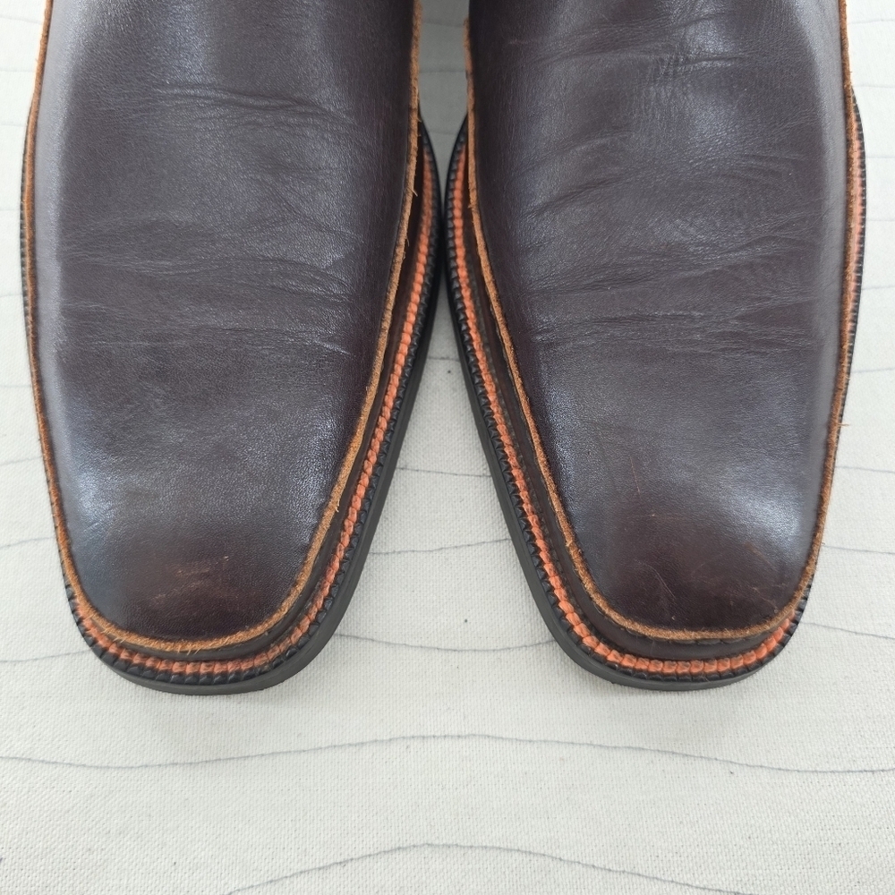 Toschi Mens CarbonLite Loafers Brown Orange Soft Leather CIS Equipped Size 11.5 - Picture 4 of 14